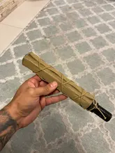 Funda protectora de silenciador de 22cm, funda protectora militar de tiro, supresor táctico, Mirage, escudo térmico, novedad