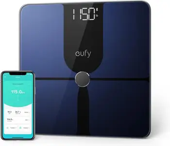 eufy Smart Scale with Bluetooth, Body Fat Scale, Wireless Digital Bathroom Scale, 12 Measurements, Weight/Body Fat/BMI, Fitness
eufy Smart Scale with Bluetooth, Body Fat Scale, Wireless Digital Bathroom Scale, 12 Measurements, Weight/Body Fat/BMI, Fitness