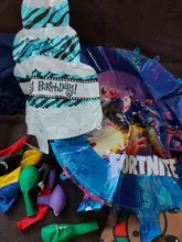 Fortnites-Decoración de fiesta de cumpleaños para niños, globo de látex, juego, globo de figura en forma de Número Digital, de aluminio, regalo para niños