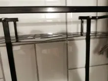 Basket Bathroom Black Triangle Square Corner