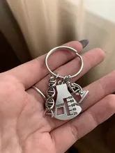 LLavero de microscopio de ciencia para medicina, llavero de equipo de microscopio para medicina, regalo escolar, joyería, Doctor Molecular, DNA, 1 Uds.