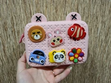 Bolso de hombro para niños, bolsa de mensajero de dibujos animados para guardería, regalo artesanal, bolsa de plástico para recibir música, F4 *