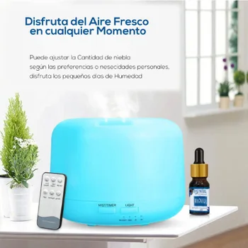 Humidifier and essences air freshener with 7 color led controller and lamp. Timer and autostop. Electrical network plug.
Humidifier and essences air freshener with 7 color led controller and lamp. Timer and autostop. Electrical network plug.