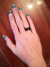 Simple liso negro/3 colores titanio anillo anillos de boda para hombres para mujeres