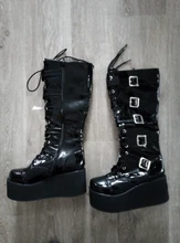 Muerte 2021 nuevo de moda de primavera y verano Zapatos casuales de las mujeres de Cruz Lolita Punk botas de grueso Fondo botas Muffin SH575