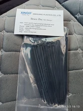 Xingo-Tirantes de Cable de nailon de bloqueo automático, 100mm, 100 Uds., Cable de plástico de colores, brida con cremallera, 18 lbs, certificado UL, Rohs