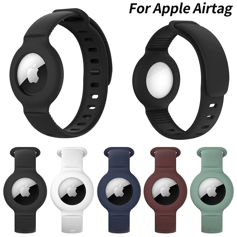 

Silicone Airtag Case Kids Wrist Straps for Airtags Tracking Locator Watchband Anti-lost Protective Sleeve For Apple Airtags Band