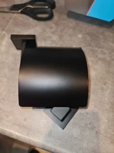 Roll-Holder Toilet-Paper Kitchen-Accessory Stainless-Steel Bathroom Black-Design Wall-Mounted