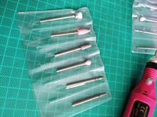 Juego de brocas de diamante para uñas, Lima rotativa eléctrica para manicura, accesorio de la máquina, Herramientas de limpieza de cutículas, 1 Juego