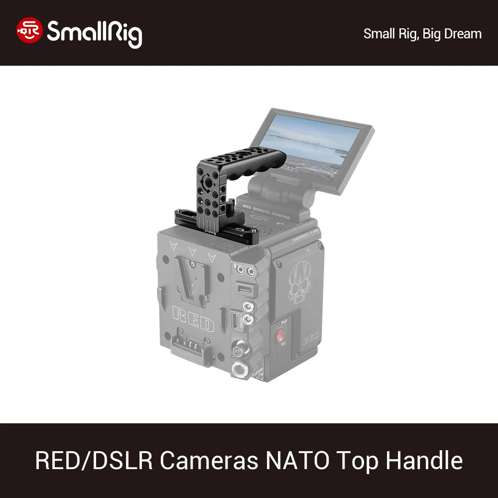 SmallRig Camera Top Handle Cheese Handle With Nato Rail and Arri Locating Pins for RED Camera Quick Release Hand Grip-1961
SmallRig Camera Top Handle Cheese Handle With Nato Rail and Arri Locating Pins for RED Camera Quick Release Hand Grip-1961