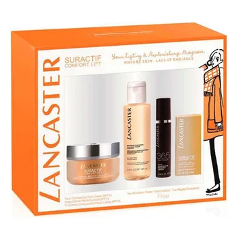 LANCASTER SURACTIF COMFORT LIFT RICH CREAM 50ML + EYE CREAM 3ML + SERUM 10ML + CLEANSER 100ML MUJER
LANCASTER SURACTIF COMFORT LIFT RICH CREAM 50ML + EYE CREAM 3ML + SERUM 10ML + CLEANSER 100ML MUJER