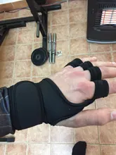 Guantes de entrenamiento para levantamiento de pesas para hombre y mujer, protector de manos para gimnasio, 1 par, para acondicionamiento físico, deportes, Body Building, agarraderas de gimnasia, novedad