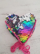 Accesorios para bebé, monedero de corazón para mujer y niña, Bolso pequeño de lentejuelas, bolso de mano de moda, accesorios para niños, regalos 2019