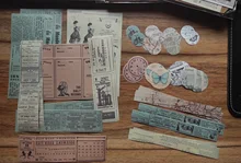 Mr.paper, 4 diseños, 40 unidades por lote, pegatinas Vintage de raya Simple de bolsillo, cinta decorativa, pegatinas para Scrapbooking, Bullet, diario, Deco