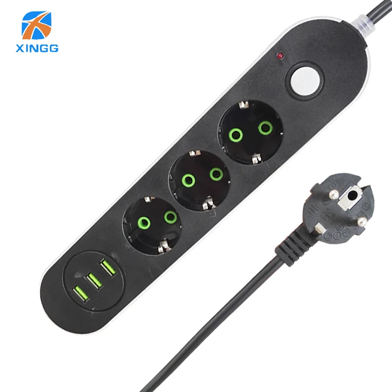 EU RUS Plug Electrical USB Extension Power Strip 3 AC Outlet 3M Cord Overload Protection Network Filter for Phones 2500W
EU RUS Plug Electrical USB Extension Power Strip 3 AC Outlet 3M Cord Overload Protection Network Filter for Phones 2500W