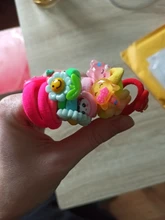 10 unids/set lindo bebé banda de pelo de dibujos animados de los niños Pelo elástico cuerdas gorras de goma Haarband bebé accesorios para el pelo