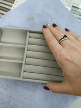 Mordoa-organizador de pendientes de ante y terciopelo rosa, soporte para presentación de joyería, estante, plato de muestra, caja de joyería de moda