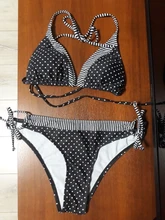 Bandage Bikini Bathing-Suit Push-Up Micro Biquini Patchwork Sexy Women Striped New