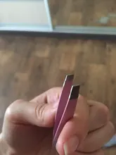 Pinzas para cejas, Belleza del cabello de acero inoxidable para quitar el pelo, accesorios de herramientas de maquillaje, color negro/rosa, 1 ud.