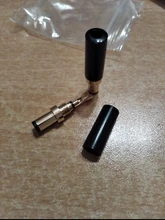 Enchufe de alimentación CC de cobre chapado en oro, 5,5x2,5/5,5x2,1/3,5x1,35mm, conector macho de CC con abrazadera de cable para soldadura, 2 uds.