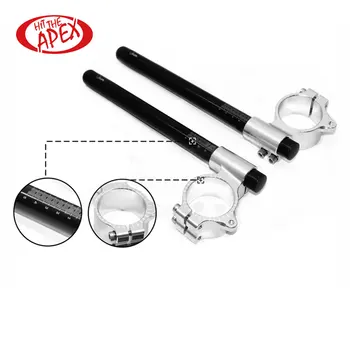 For Aprilia Mille Falco Tuono CNC Billet Aluminium Alloy 53mm Fork Tube 7/8" Motorcycle Clip-ons Clip on Handlebars