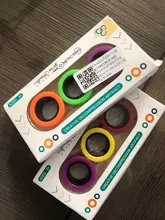 Anillo magnético antiestrés, pulsera magnética, juguete de descompresión, anillo de utilería mágico