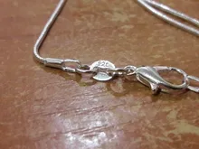 ¡10 unids/lote promoción! Collar de plata de ley 925 al por mayor, joyería fina de plata Cadena de serpiente collar de 1mm 16 18 20 22 24