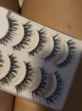 Pestañas postizas largas y gruesas, naturales, hechas a mano, pestañas postizas entrecruzadas, extensión de pestañas blandas, herramientas de maquillaje de belleza, 5 pares