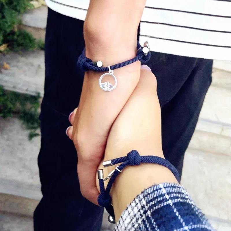 couple bracelet Women's bracelets 2Pcs/set Friendship Rope Braided Distance Couple Magnetic Bracelet Kit Attract Lover Jewelry
couple bracelet Women's bracelets 2Pcs/set Friendship Rope Braided Distance Couple Magnetic Bracelet Kit Attract Lover Jewelry
