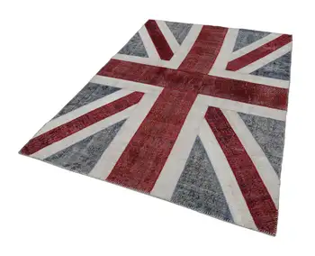 171x240 Cm Uk Handmade Flag Patchwork Rug-6x8 Ft 
171x240 Cm Uk Handmade Flag Patchwork Rug-6x8 Ft