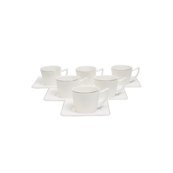 Karaca Square Porcelain Turkish Coffee Cup Boxed Set with 6 Cups and 6 Saucers Tea Coffeeware Glass Drinkware
Karaca Square Porcelain Turkish Coffee Cup Boxed Set with 6 Cups and 6 Saucers Tea Coffeeware Glass Drinkware