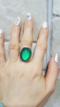 Anillo de cristal con cambio de Color según estado de ánimo, joyería de cristal con cambio de Color según estado de ánimo, anillos de temperatura, sensibilidad, estado de ánimo, regalos de tamaño ajustable, suministros para fiestas y eventos, 2016