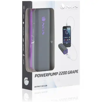 PowerPump 2200 Grape, lithium ion battery, USB, gray, purple, Micro-USB, Tablet, camera, MP3, Smartphone, MP4NGS7.15
PowerPump 2200 Grape, lithium ion battery, USB, gray, purple, Micro-USB, Tablet, camera, MP3, Smartphone, MP4NGS7.15
