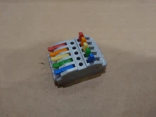 Conector rápido de cableado universal, mini conectores SPL-1/2/3/4 de cables de doble cabeza, en bloque de terminales de conducción de empuje hacia dentro, con lámpara LED