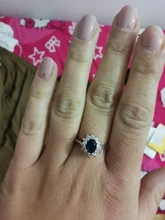 Anillos CC para mujer, joyería Vintage de lujo, Circonia cúbica, piedra azul roja, joyas de compromiso para novia, CC626