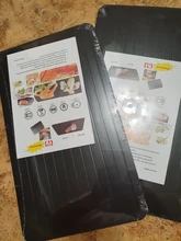 Uds rápido bandeja para descongelar rápido deshielo comida congelada carne fruta rápida descongelación placa bandeja para descongelar deshielo maestro utensilios de cocina