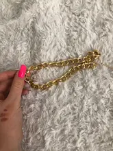 Collar grande de moda para mujer, Gargantilla gruesa de Color dorado y plateado, collares de cadena, joyería de fiesta, 2021