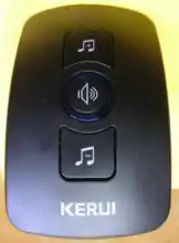 KERUI-Botón de timbre inalámbrico para el hogar, F51, funciona con KERUI M525, M523, M521, 433Mhz, botón de presión inalámbrico de bienvenida