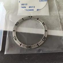 Bisel de acero de bronce y cerámica para buzos, inserto de 38x30,6mm para Seiko, SKX007, SKX009, piezas de repuesto de accesorios de reloj