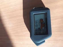 LCD bidireccional mando A distancia de silicona funda con cadena para llave, para Sher-khan Mobicar A Mobicar B versión rusa, sistema de alarma para coche de 2 vías