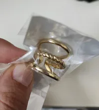 Letdiffery Boho 4 Estilo de acero inoxidable anillos de mujer Vintage geométrica joya de anillo abierto Dropshipping. Exclusivo.