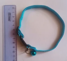 Collar reflectante para mascotas pequeñas, hebillas ajustables de nailon con campana, artículos para gatos, correa para Bulldog