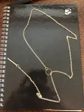 Collar Vintage para mujer, collar a la moda de Color dorado, bisutería para mujer, collares, joyería a la moda, collar con colgante tipo Boho