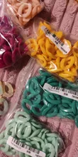 Unids/lote de 5-50 unidades/lote, Color mezclado acrílico, giro plano, ovalado, anillo abierto, Conector de cuentas, collares y pulseras para fabricación de cadena de enlace, cadena colorida