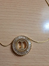 Collares con colgante con letras A-Z de micro pavé y CZ para mujer, en 3 colores, cadena con abalorio, de joyería familiar