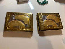 InniCare, 20 piezas de cristal, colágeno, oro, máscara para los ojos, antienvejecimiento, ojeras, belleza acné, parches para el cuidado de la piel de los ojos, Cosméticos Coreanos