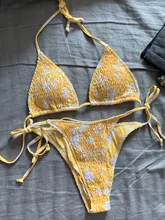 Sexy juego de Bikini estilo Push Up brasileño Tanga de baño vestido vendaje Bikinis mujeres de dos piezas traje de baño Micro Bikini