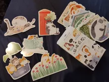 Tarjeta de gato pintado a mano, Gato pintado a mano, estilo grafiti, Linda en forma de Animal