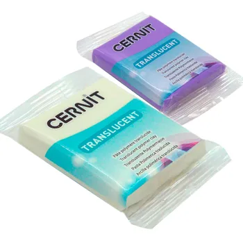 A set of plastic polymer baked 'cernit 'translucent' transparent 56 gr. 2 PCs (005 transparent/900 purple)
A set of plastic polymer baked 'cernit 'translucent' transparent 56 gr. 2 PCs (005 transparent/900 purple)