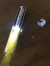 Maquillaje Profesional de acero inoxidable con luz LED, Punta inclinada, extracción de pestañas, cejas, pinzas de maquillaje, herramienta con batería #7245